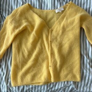 Sezane Sunny Yellow Cardigan